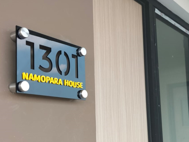 namopara house nomor ruangan Sign Room