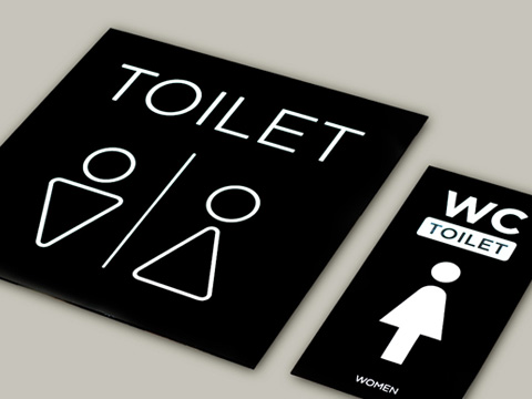 toilet nama ruangan Sign Room