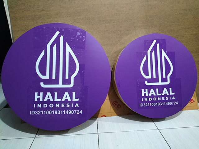 halal indonesia neon box