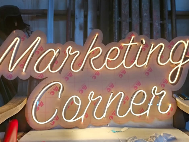 marketing corner neon flex